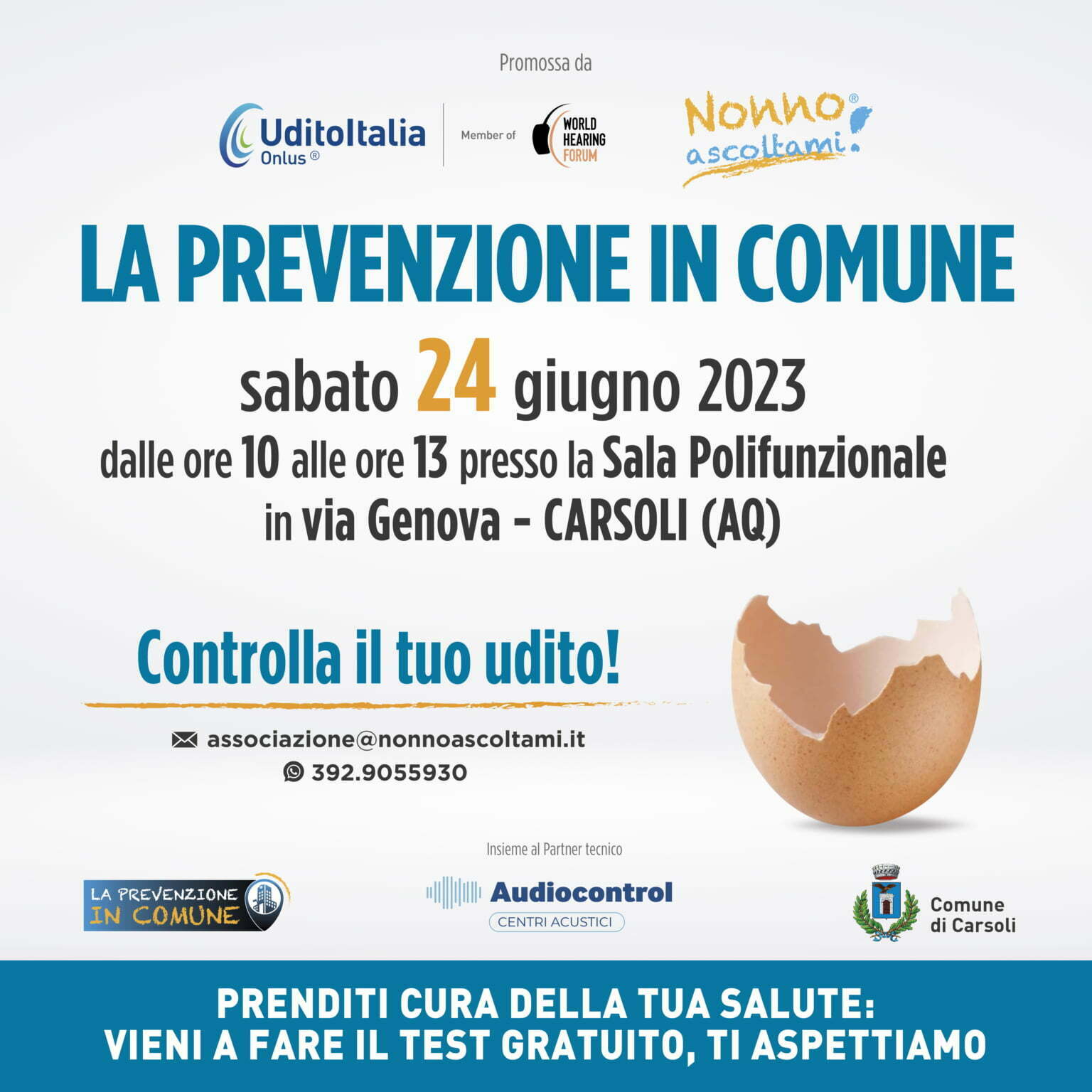 Appuntamento Prevenzione in Comune